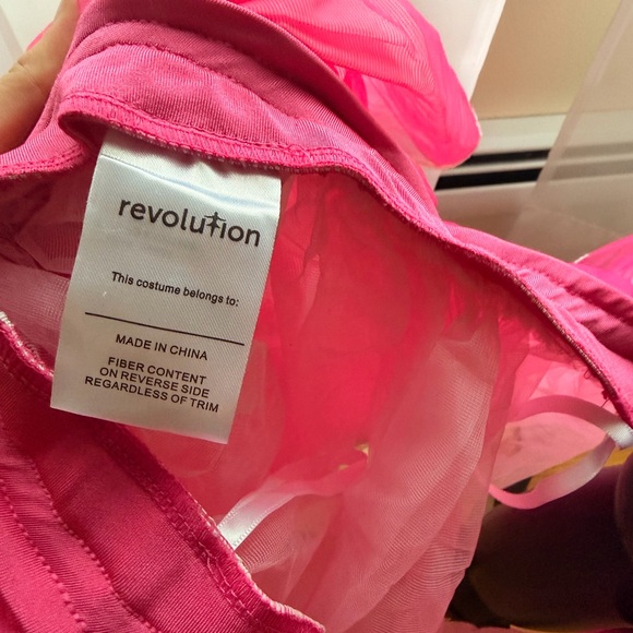Revolution Pink Tulle Mini Skirt with White Floral Detail - Picture 7 of 8